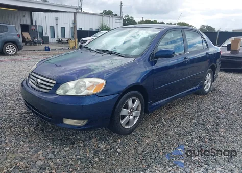 2003 Toyota Corolla S из США, поврежденный, VIN 1NXBR32E53Z186247